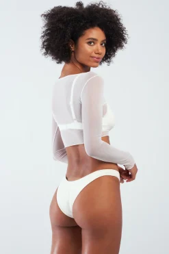 GIGI C Caroline Mesh Crop Top| Coverups|Matching Sets